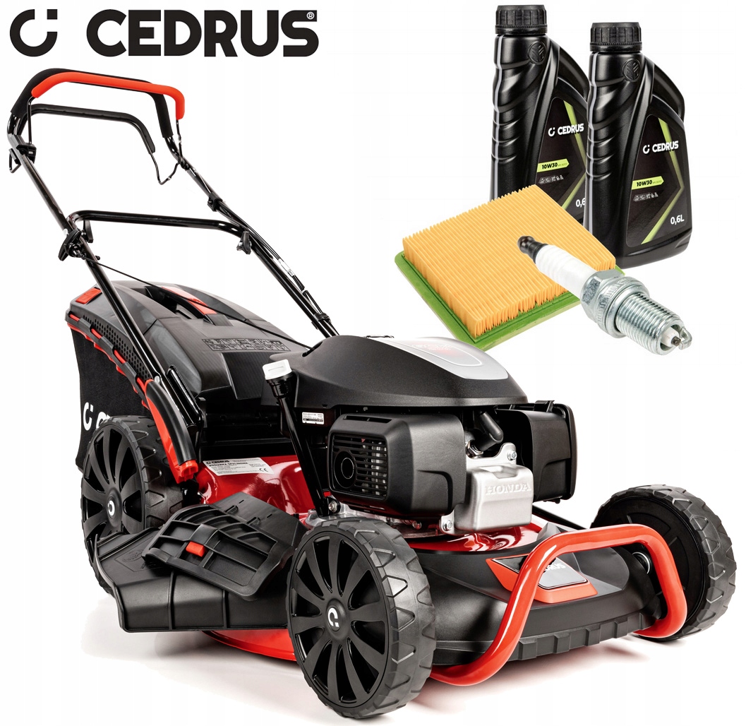Benzínová kosačka na trávu Cedrus KS56S-H s objemom 201 cm3 - kôš 65 l, objem 56 cm HONDA